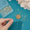 Hobbspring Square Brass Spacer Beads KK-HS0001-44-3