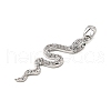 Brass Micro Pave Cubic Zirconia Pendants KK-R227-05P-2