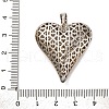 Brass Micro Pave Clear Cubic Zirconia Pendants KK-U076-19P-3