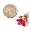 Glass Seed Beaded Angel Pendants PALLOY-MZ00631-03-2