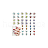 AHADERMAKER 40Pcs 10 Styles Evil Eye Resin & Glass Cabochons MRMJ-GA0001-21-7