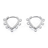 Tarnish Resistant 304 Stainless Steel Hoop Earrings Findings STAS-N092-192-1