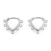 304 Stainless Steel Hoop Earrings Findings STAS-N092-192-1