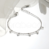 Stylish Stainless Steel Charm Chain Bracelet for Women EA2794-2-1