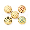 304 Stainless Steel Enamel Beads STAS-B085-01G-1