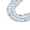 Natural Aquamarine Beads Strands G-K376-B04-01-4