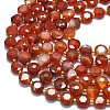 Natural Red Agate Beads Strands G-C116-A119-01-3