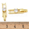 Rack Plating Brass Micro Pave Cubic Zirconia Watch Band Clasps KK-A234-016G-02-3