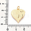 Brass Micro Pave Clear Cubic Zirconia Pendants KK-N268-46G-3