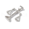 Rack Plating Brass Micro Pave Cubic Zirconia Pendants KK-F848-04P-4