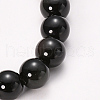Natural Obsidian Beaded Stretch Bracelets BJEW-Q692-12-8mm-2
