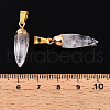 Natural Quartz Crystal Pendants G-N345-01A-3