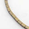 Electroplate Non-magnetic Synthetic Hematite Beads Strands G-J213A-A-2
