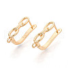 Brass Hoop Earring Findings KK-N267-24G-1