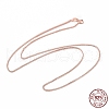 925 Sterling Silver Wheat Chains Necklace for Women STER-I021-03B-RG-4