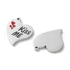 304 Stainless Steel Enamel Pendants STAS-M102-13P-03-2
