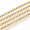 Soldered Brass Coated Iron Rolo Chains CH-S125-08B-G-2