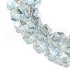 Electroplate Glass Beads Strands EGLA-K061-07A-PL02-3