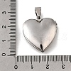 316 Stainless Steel Locket Pendants STAS-C123-02A-P-3