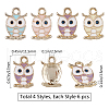 SUNNYCLUE Alloy Enamel Pendants ENAM-SC0001-46LG-2