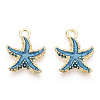 Alloy Enamel Pendants PALLOY-T056-08A-1