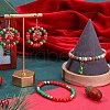 SUNNYCLUE 1200Pcs 4 Colors Christmas Themed Opaque Acrylic Beads MACR-SC0001-41-4