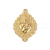 304 Stainless Steel Pendants STAS-P390-02F-G-1