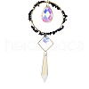 Natural Lapis Lazuli Chips Hanging Ornaments G-Z051-01F-3