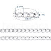 3.28 Feet 304 Stainless Steel Curb Chains X-CHS-F006-04A-P-3