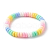 Handmade Polymer Clay Beads Stretch Bracelets for Kids BJEW-JB06487-01-1