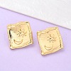 304 Stainless Steel Stud Earrings EJEW-D309-01G-2
