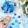 SUNNYCLUE 90Pcs 3 Colors Glass Cabochons GLAA-SC0002-07-3