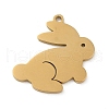 5Pcs 201 Stainless Steel Pendants STAS-B064-08G-1