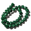 Synthetic Malachite Beads Strands G-R190-10mm-46-3