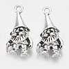 Tibetan Style Alloy Pendants X-TIBEP-T052-14AS-RS-1