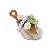 Acrylic & Copper & Resin & ABS Plastic Imitation Pearl Pendants PALLOY-JF03889-4