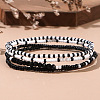 4Pcs 4 Styles Glass Seed Beads Stretch Bracelets for Women AS9138-2