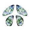 Transparent Epoxy Resin Pendants RESI-T057-30B-1