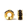 Brass Rhinestone Spacer Beads RB-A020-9mm-11G-5