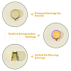 FIBLOOM 8Pcs 304 Stainless Steel Vortex Cuff Earrings EJEW-FI0003-30-5