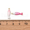 304 Stainless Steel Enamel Charms STAS-Q363-14B-G-3