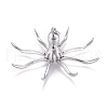 Brass Micro Pave Cubic Zirconia Pendants KK-M205-15P-2