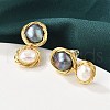 Mother's Day Jewellery Brass Wired Stud Earrings EJEW-P302-04G-2