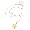 304 Stainless Steel Pendant Necklaces NJEW-P306-08G-2