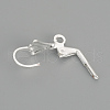 Brass Leverback Earring Findings KK-R071-07S-3