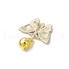 Alloy Enamel Butterfly European Dangle Charms PALLOY-JF03877-5