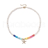 Starfish Pendant Necklace NJEW-TA00017-1