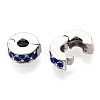 Alloy Rhinestone European Beads FIND-N009-06P-2