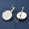 Brass DIY Leverback Earring Settings KK-R211-07S-3
