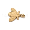 304 Stainless Steel Charms STAS-L281-006G-2